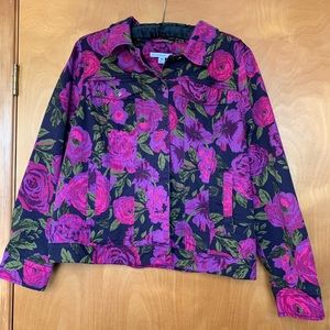 Isaac Mizrahi Floral Jacket 18